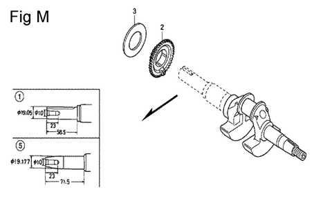 Fig-13 Diagram and Parts List for GC160A Type VXE Honda Engine