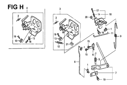 Fig-6 Diagram and Parts List for GXV530 Type QEA3 Honda Engine