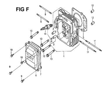 Fig-3 Diagram and Parts List for GXV160K1 Type N15 Honda Engine