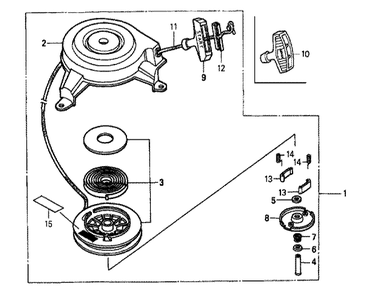 Fig-0 Diagram and Parts List for GXV160K1 Type SFY1 Honda Engine