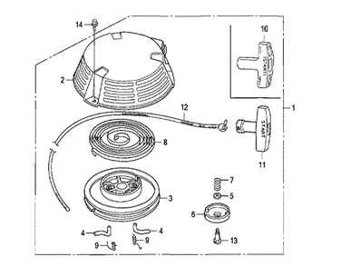 Fig-0 Diagram and Parts List for GXV160UH2 Type N1 Honda Engine