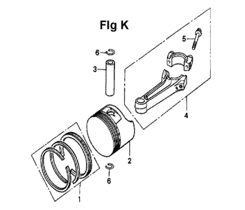 Fig-5 Diagram and Parts List for GXV140 Type N1Y Honda Engine