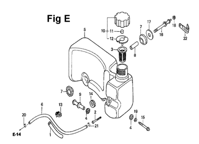 Fig-12 Diagram and Parts List for GXV160 Type N12 Honda Engine