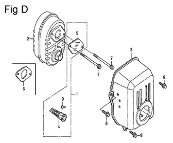 Fig-4 Diagram and Parts List for GC190LA Type VBAF Honda Engine