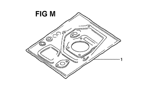 Fig-4 Diagram and Parts List for GXV340K2 Type DA Honda Engine