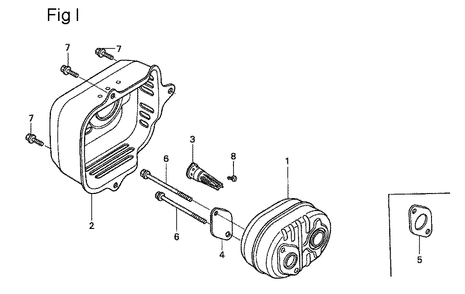Fig-9 Diagram and Parts List for GSV190A Type A1C Honda Engine