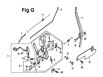 Fig-10 Diagram and Parts List for GXV140 Type MAD Honda Engine