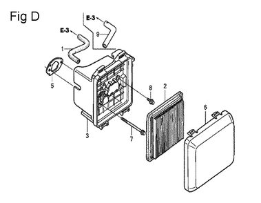 Fig-4 Diagram and Parts List for GCV160A Type A1A Honda Engine