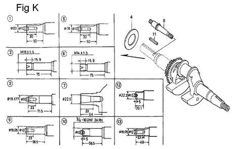 Fig-11 Diagram and Parts List for GC135 Type QHE Honda Engine