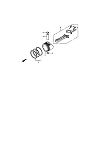 Crankshaft 2 Diagram and Parts List for GCV-160-A  Honda Engine