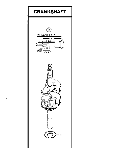 Crankshaft Diagram and Parts List for GCV160-LA0S3-ED  Honda Engine