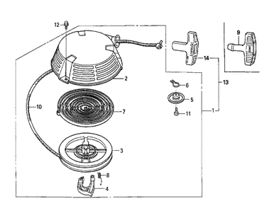 Fig-0 Diagram and Parts List for GXV160H2 Type T1AH Honda Engine