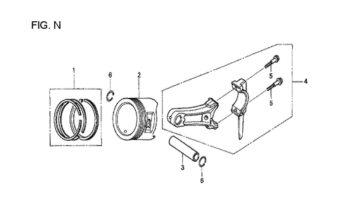 Fig-14 Diagram and Parts List for GX120T1 Type QX Honda Engine
