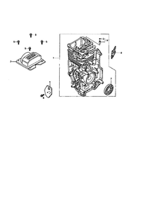 Cylinder Barrel Diagram and Parts List for GCV-160-AQHA2  Honda Engine
