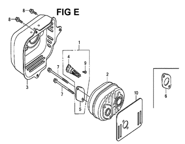 Fig-5 Diagram and Parts List for GCV190LA Type G5AP Honda Engine
