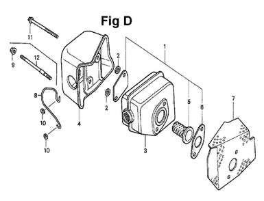 Fig-4 Diagram and Parts List for GXV140 Type N2 Honda Engine