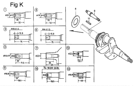Fig-11 Diagram and Parts List for GC135 Type QHU Honda Engine