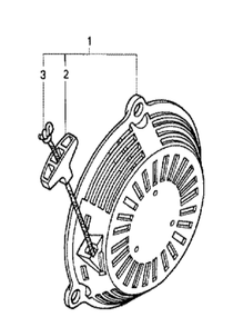 Fig-0 Diagram and Parts List for GC190A Type VBA Honda Engine