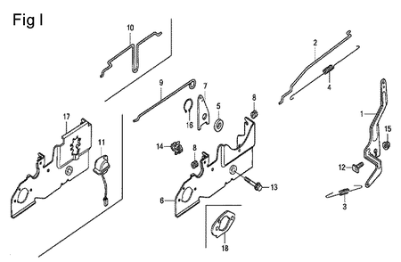 Fig-9 Diagram and Parts List for GCV160A Type E1A4 Honda Engine