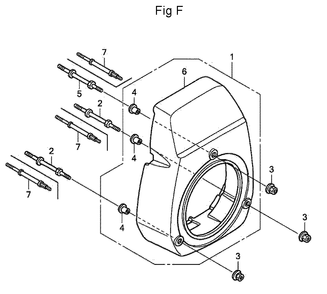 Fig-6 Diagram and Parts List for GC160A Type QHA Honda Engine