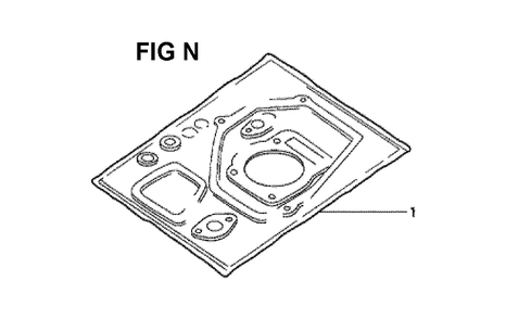 Fig-11 Diagram and Parts List for GXV340K2 Type DN Honda Engine