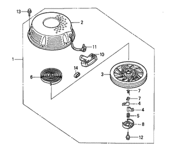 Fig-0 Diagram and Parts List for GXV340K1 Type DA Honda Engine