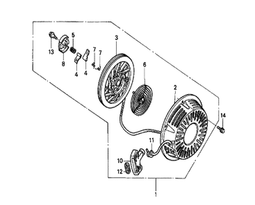 Fig-0 Diagram and Parts List for GX240K1 Type ET Honda Engine