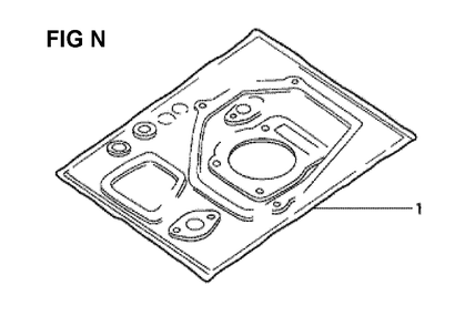 Fig-14 Diagram and Parts List for GXV340K1 Type DN Honda Engine