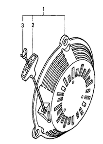 Fig-0 Diagram and Parts List for GC135 Type QHE Honda Engine