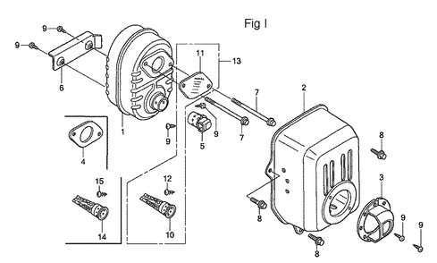 Fig-9 Diagram and Parts List for GC190A Type MHA2 Honda Engine
