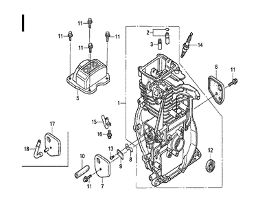 Fig-9 Diagram and Parts List for GX100 Type QA2 Honda Engine
