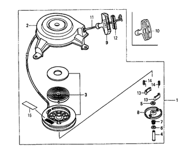 Fig-0 Diagram and Parts List for GXV160K1 Type N6 Honda Engine