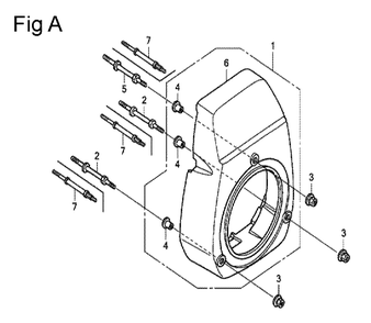 Fig-1 Diagram and Parts List for GC160 Type PXC Honda Engine