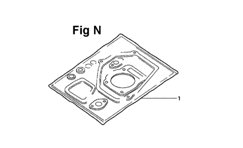 Fig-11 Diagram and Parts List for GXV270 Type DN Honda Engine