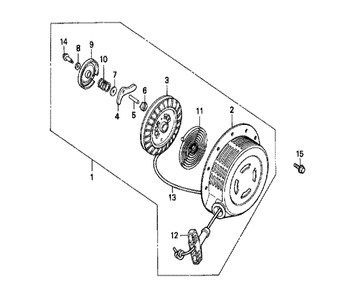 Fig-0 Diagram and Parts List for GX240 Type HA Honda Engine