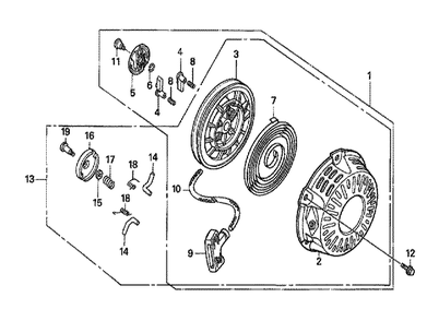 Fig-0 Diagram and Parts List for GX160H1 Type LAC Honda Engine
