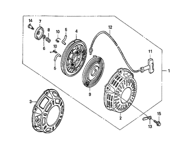 Fig-0 Diagram and Parts List for GX160U1 Type QNT Honda Engine