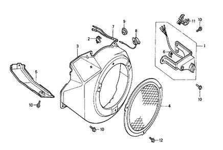 Fig-0 Diagram and Parts List for GX240 Type LK Honda Engine