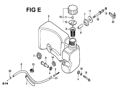 Fig-9 Diagram and Parts List for GXV160 Type N4 Honda Engine