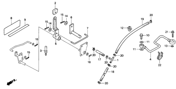 Part Location Diagram of 56930-752-003 Honda Pipe, Feed (B)