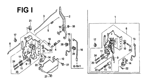 Fig-3 Diagram and Parts List for GXV160H2 Type N6 Honda Engine