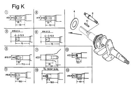 Fig-11 Diagram and Parts List for GC160A Type QHPA Honda Engine