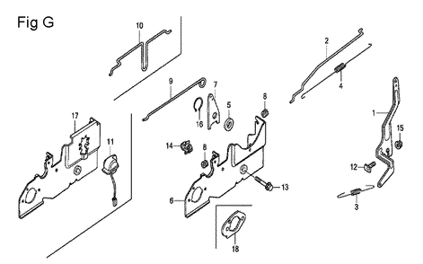 Fig-7 Diagram and Parts List for GCV160A Type STA1 Honda Engine