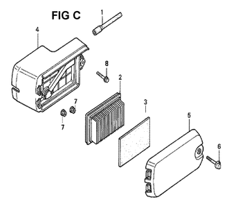 Fig-10 Diagram and Parts List for GXV140 Type A1 Honda Engine