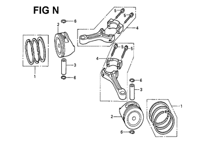 Fig-9 Diagram and Parts List for GXV530 Type JXA3A Honda Engine