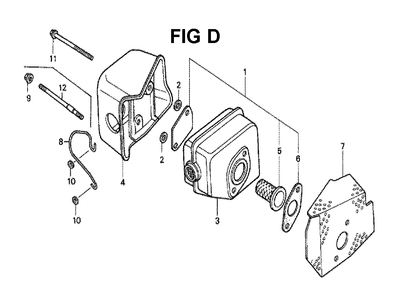 Fig-6 Diagram and Parts List for GXV140 Type N2 Honda Engine