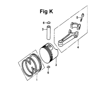 Fig-9 Diagram and Parts List for GXV140 Type A1KY Honda Engine
