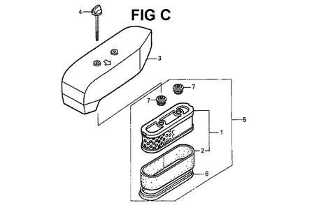 Fig-12 Diagram and Parts List for GXV160K1 Type N1C Honda Engine