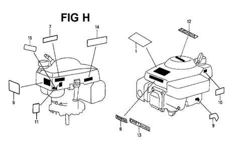 Fig-2 Diagram and Parts List for GXV140 Type MAJ Honda Engine