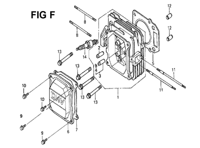 Fig-4 Diagram and Parts List for GXV160K1 Type N1C Honda Engine
